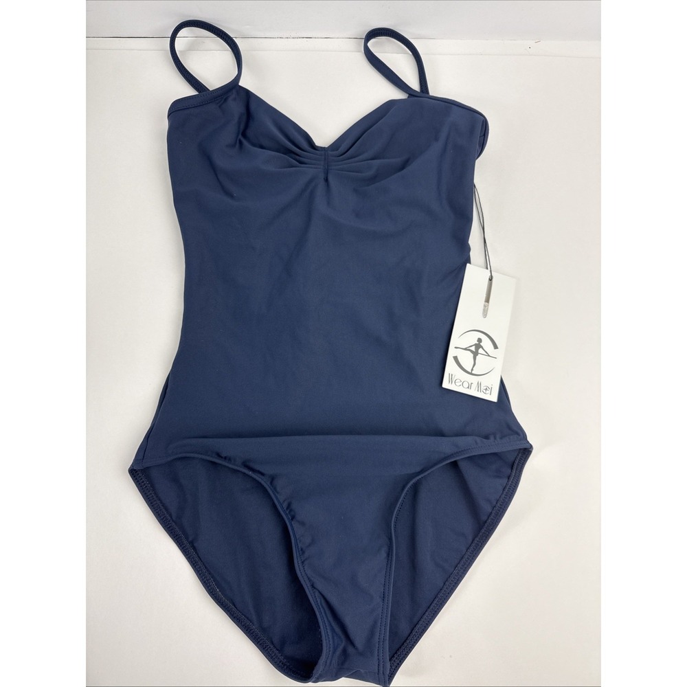 Wear Moi Leotard Size XS Navy Blue Ballet Dance Athletic Gymnastics Costume New